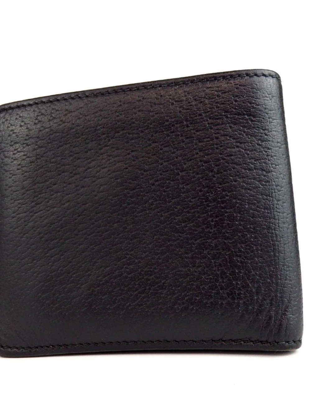Gucci Black Leather Marmont Bi-Fold Wallet with Gold Double G - Picture 2 of 15